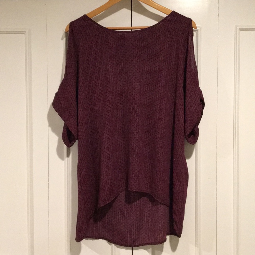 Forever 21 red and navy tunic